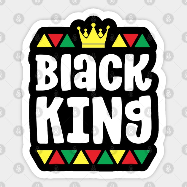 Black King, Black Man, Black Lives matter Sticker by UrbanLifeApparel